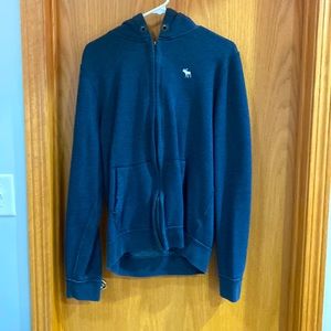 Medium, navy blue Abercrombie&Fitch, zip up hoodie